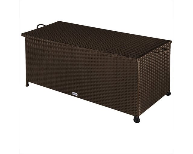Casaria Auflagenbox, Innenplane, Rollen, Haltegriffe, Gasdruckfedern
