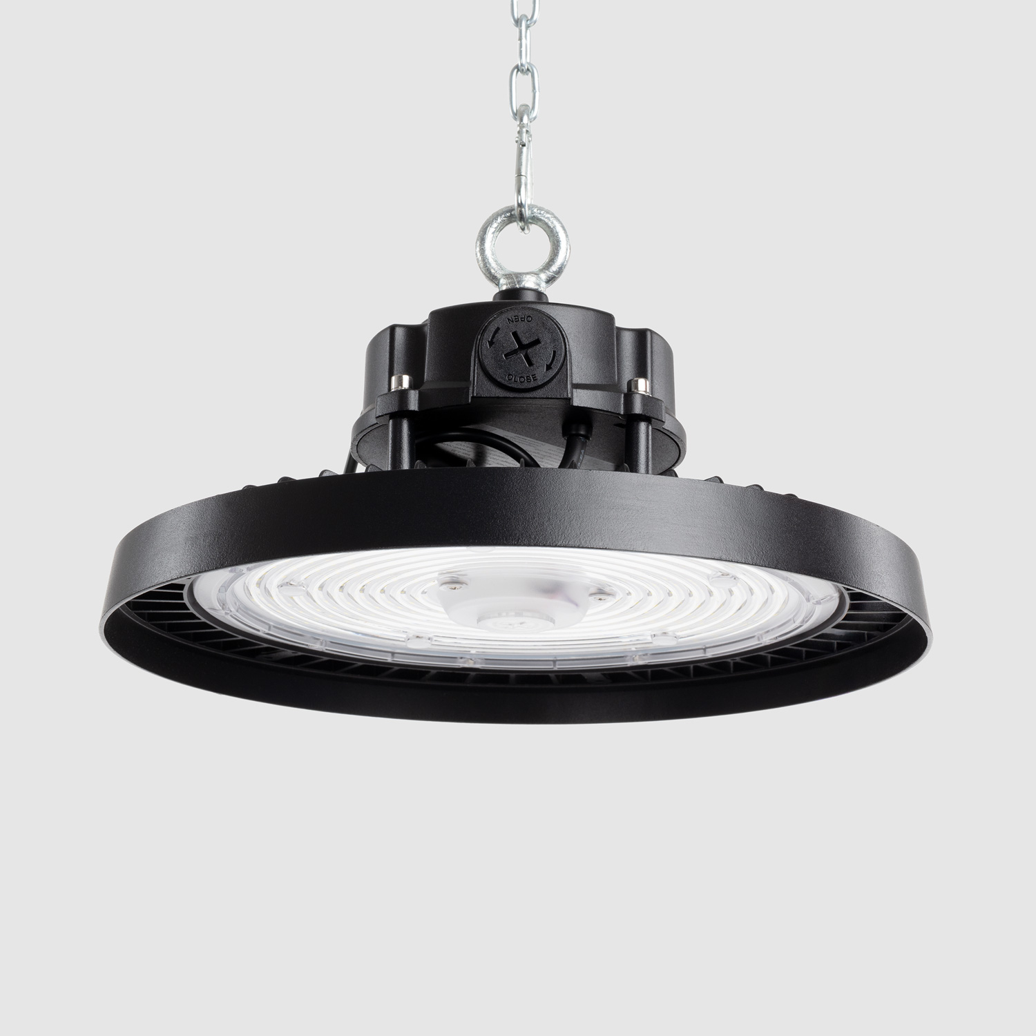 Led Hallenstrahler High Bay Industrial Ufo Hbd Evo 170lm/w Dimmbar 0-10v 4000k 120º Ohne Sensor Neutralweiß 200 W