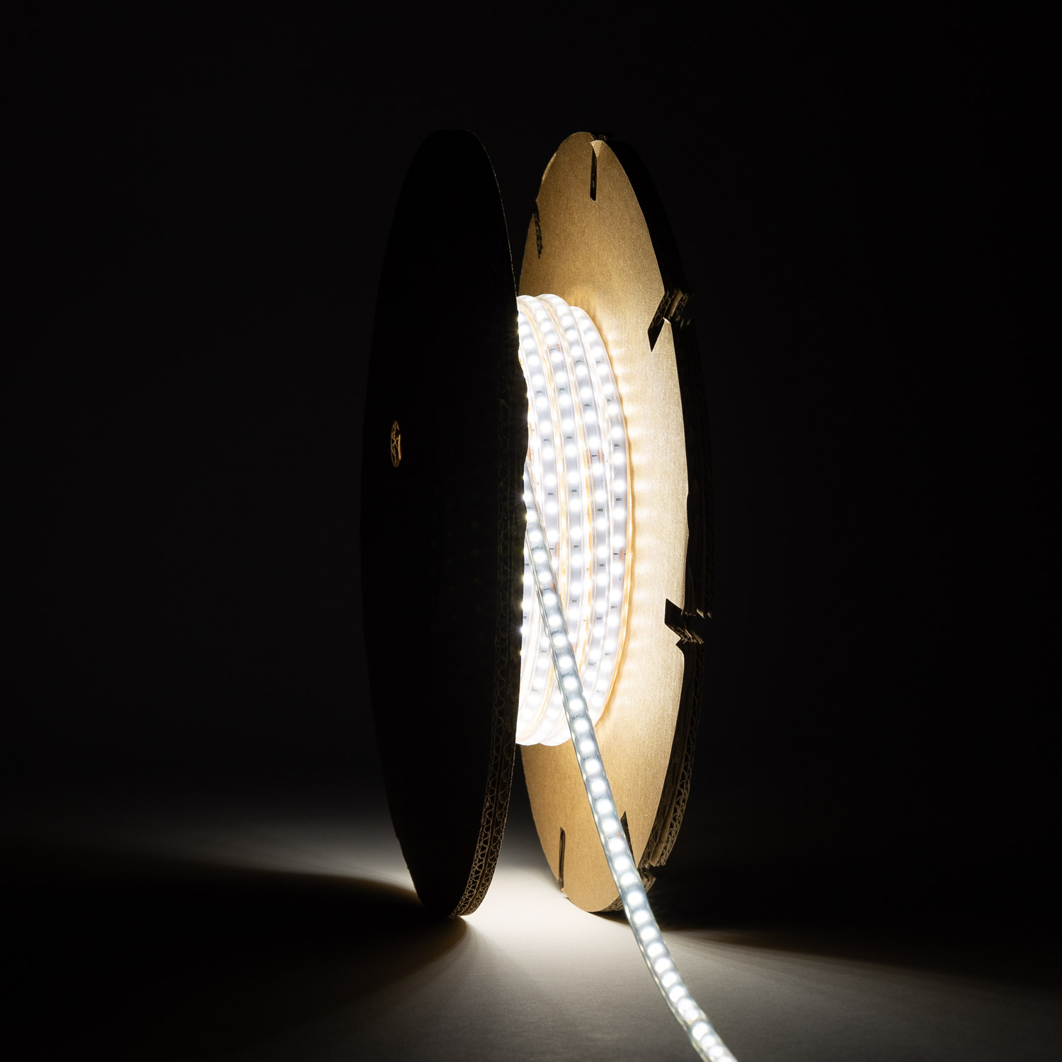 Led-streifenrolle Dimmbar 220v Smd Selbstgleichrichtend 120 Led/m 20m 12w/m 1080lm/m Superschmal Breite 6.5mm Schnitt 10cm Ip65 6000k Kaltweiß