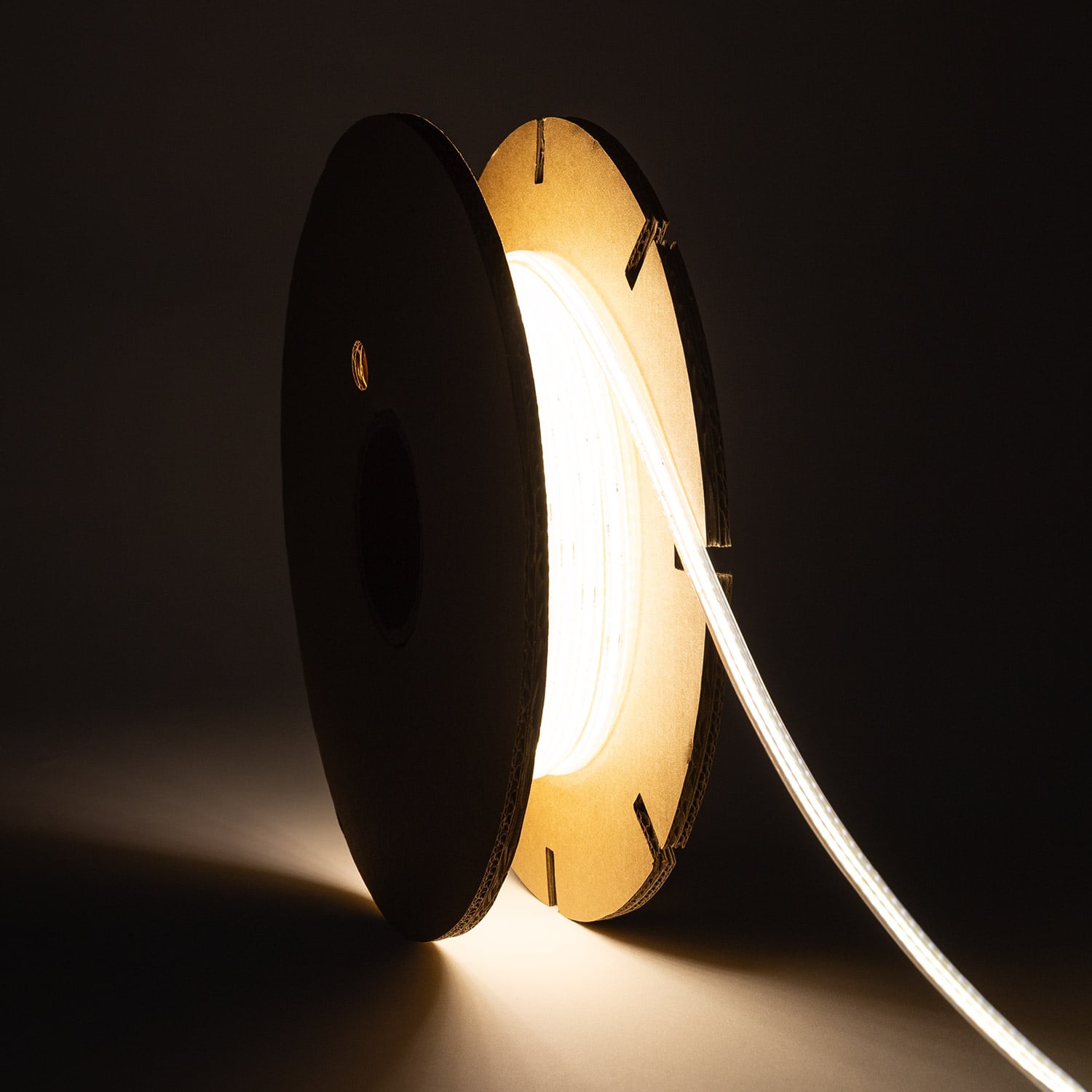 Led-streifenrolle Dimmbar 220v Cob Selbstgleichrichtend 480 Led/m 20m 12w/m 900lm/m Superschmal Breite 6.5mm Schnitt 10cm Ip65 4000k Neutralweiß