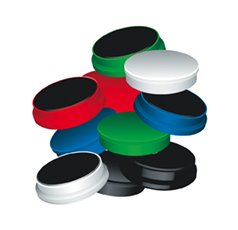 Liderpapel - Magnete Q-connect Ideal Für Magnetische Whiteboards35 Mm Farblich Sortiert -box Of 10 Magnete