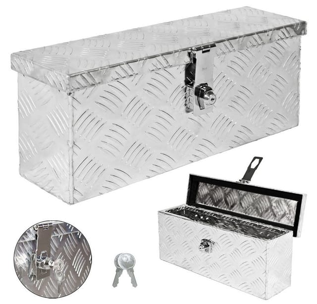 Trucky Anhänger-Deichselbox Truckbox Deichselkasten D015 inkl. Montagesatz Aluminium Deichselbox