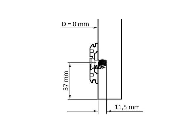 blum Möbelbeschlag CLIP Scharnier 107° Eckanschlag 75T1580 mit Kreuzmontageplat (10 St)