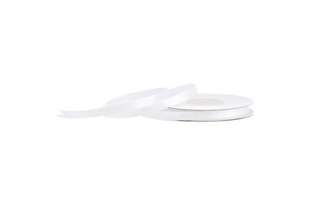 Creativery Satinband, Satinband 6mm x 25m Rolle Weiß