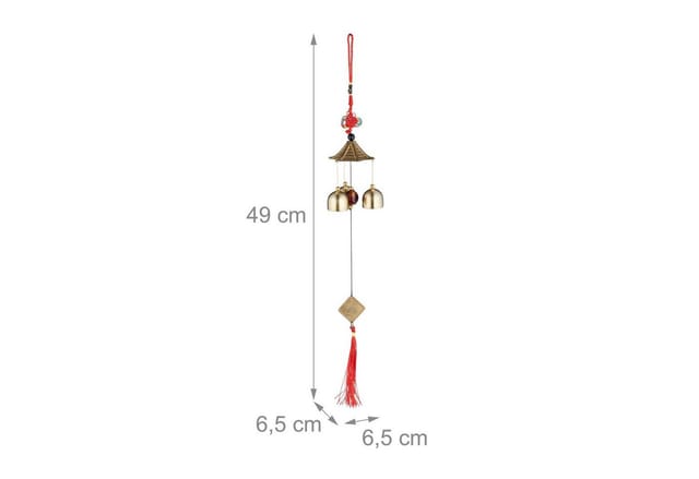 relaxdays Windspiel Feng Shui 2er Set