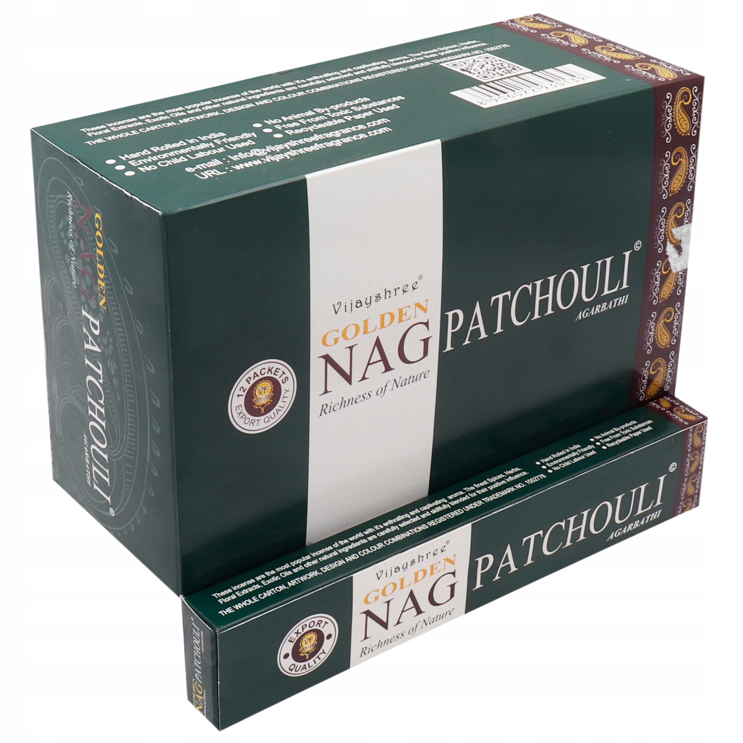 Golden Nag Räucherstäbchen 15g Patchouli