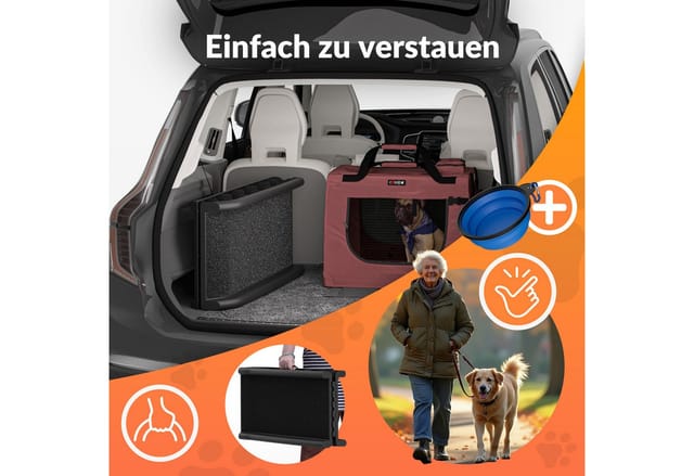 Cadoca Hunderampe, Hunderampe 90KG klappbar 156x40cm Tragegriff mit Sicherungsbügel Auto