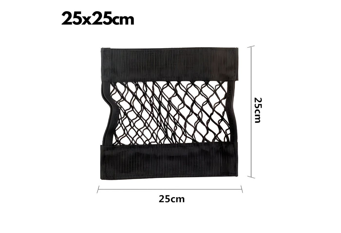 HS.SUPPLY Organizer Auto Netz, Ablagenetz, selbsthaftendes Mesh Netz, Auto Gepäcknetz (Komplettset, 1-tlg), Sichert zuverlässig Ihre Gegenstände, Sich anpassendes Mesh-Netz