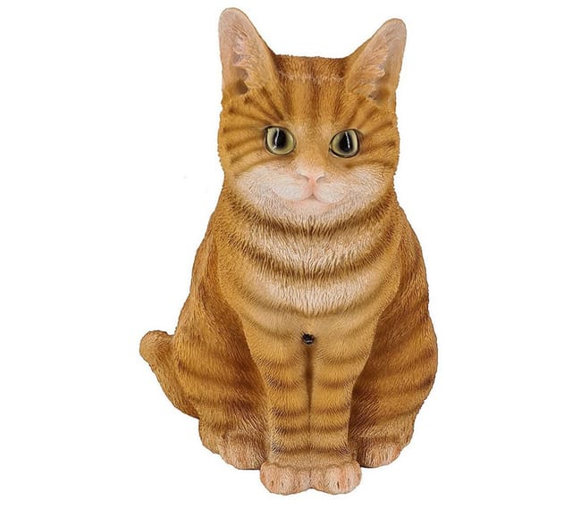 abc HOME Dekofigur Katze, Kunststoff, Bewegungsmelder Miauen