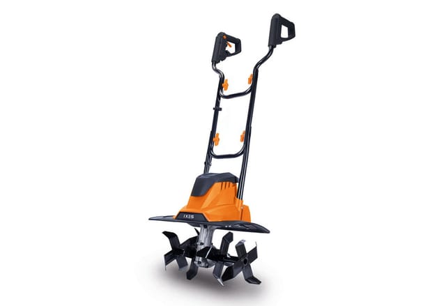 Scheppach Elektromotorhacke IXES Elektro Motorhacke IX-EH46, 450mm Arbeitsbreite, 1500W Leistung, 45 cm Schnittbreite, Zusammenklappbar für einfachen Transport und Lagerung