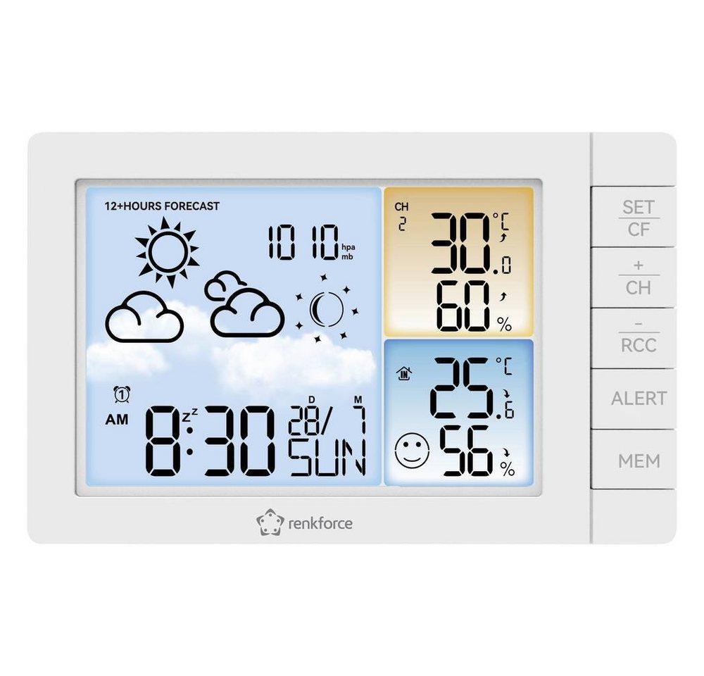 Renkforce RF-4883634 Digitale-Wetterstation Anzahl Sensoren max. 3 St. Wetterstation Bild 3