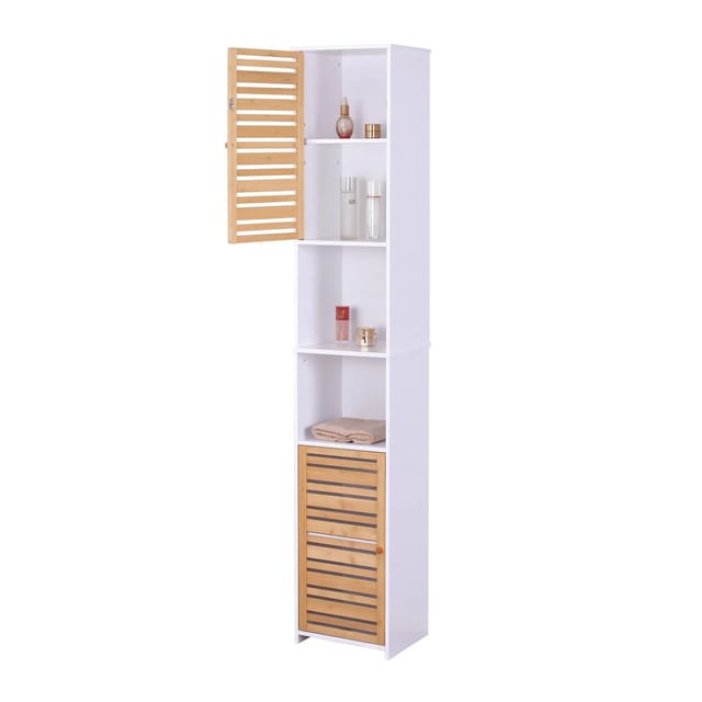 relaxdays Hochschrank Hoher Badezimmerschrank 190 cm