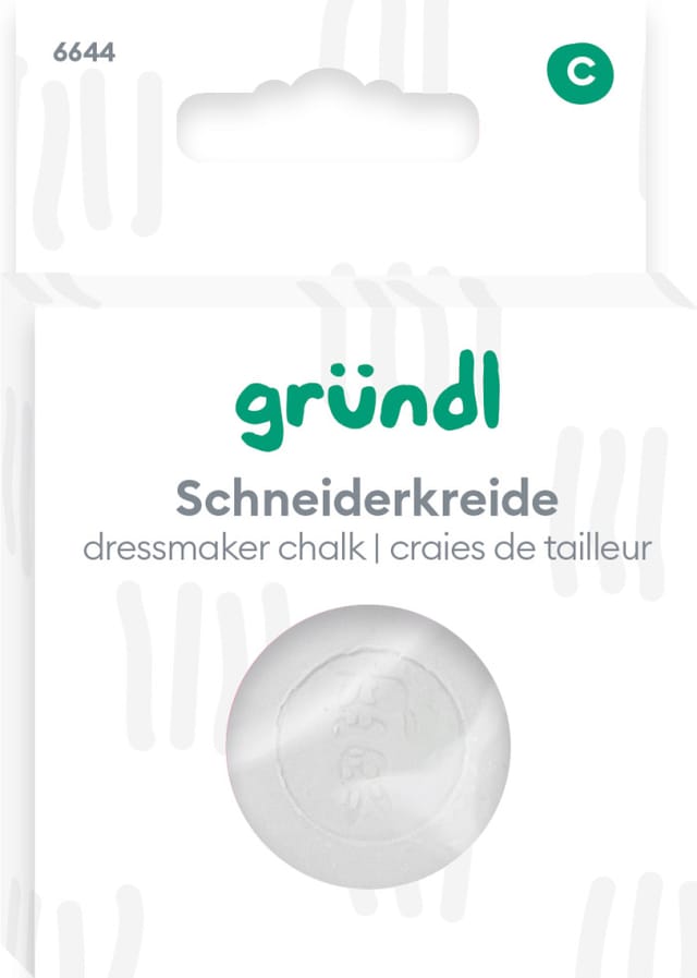 Gründl Bastelnaturmaterial Gründl Schneiderkreide weiß 1 Stück