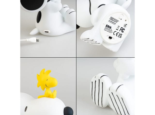 Grupo Erik Dekolicht Peanuts Lampe mit USB-C Snoopy