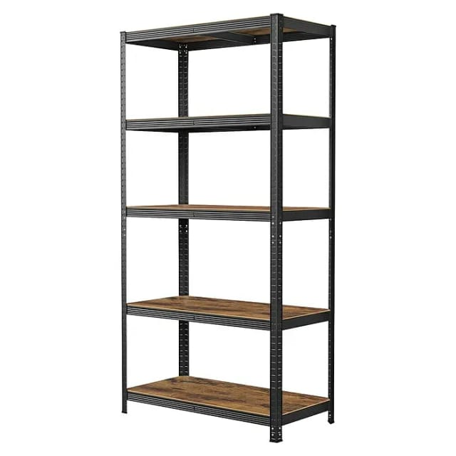 SONGMICS Standregal Küchenregale, 1-tlg., Lagerregal, 5 Ablagen, verstellbar, 40 x 90 x 180 cm