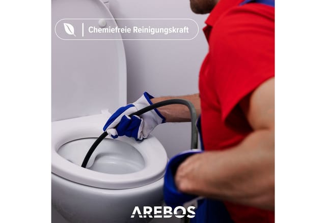 Arebos Hochdruckschlauch Rohrreinigungsschlauch 15 m, 160 bar, Lavor Anschluss