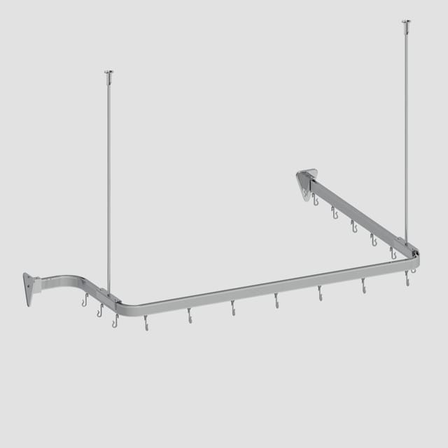 Euroshowers GmbH Duschvorhangstange Duschvorhangstange Flexibel 3 x 1 Meter biegsam kann von Hand gebogen