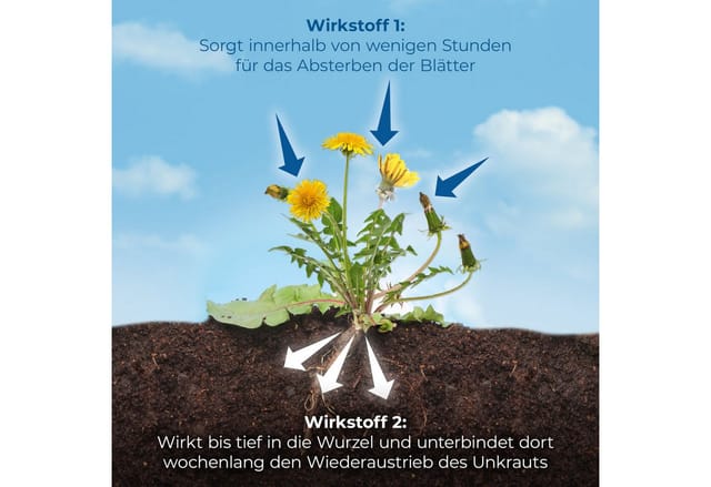 Protect Garden Unkrautbekämpfungsmittel Permaclean Duo Unkraut & Wurzel-Ex, 1 Liter, 1000 ml