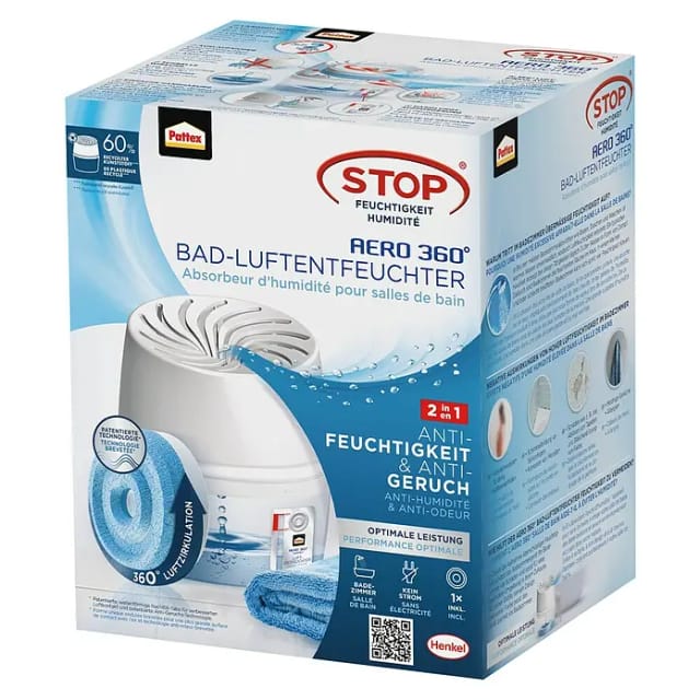 Pattex Luftentfeuchter AERO 360, 360°,einfache Handhabung,stromlos,effizient