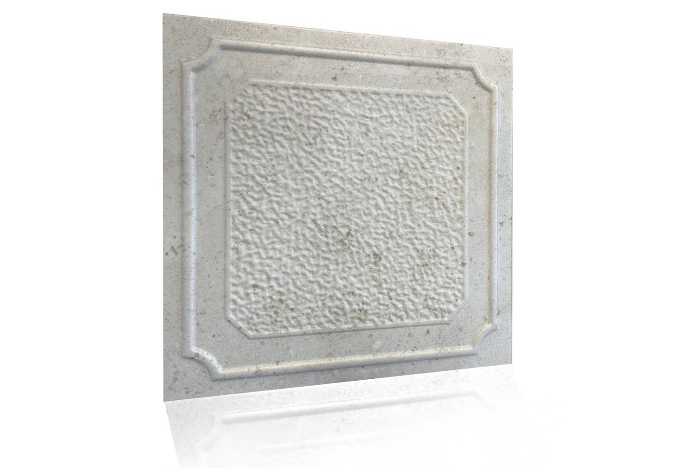IKHEMalarka Wandpaneel Dekoren Betonoptik aus Polystyrol Styropor XPS, BxL: 50x50 cm, 0,25 qm, (1 Stück, 0.25m) Deckenpaneelen Einfach zu montieren Leicht Bild 5
