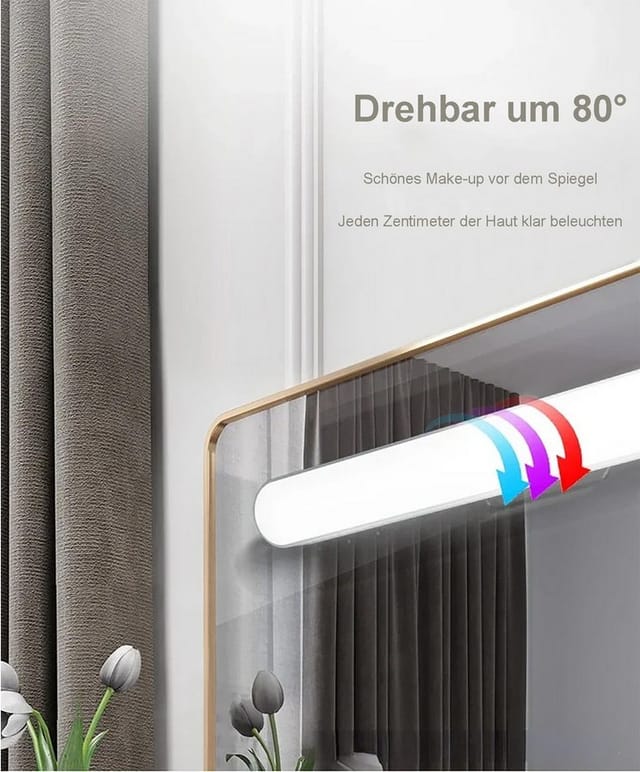 OYLCDI Schreibtischlampe LED Tischlampen, LED Nachttischlampe,LED Unterbauleuchte, LED fest integriert, Drehbarer Winkel des Lichtkörpers, USB Wiederaufladbar Schranklicht, Kaltes Licht, natürliches Licht, warmes Licht, für Arbeitszimmer, Treppen, Küche, Wohnzimmer,usw.