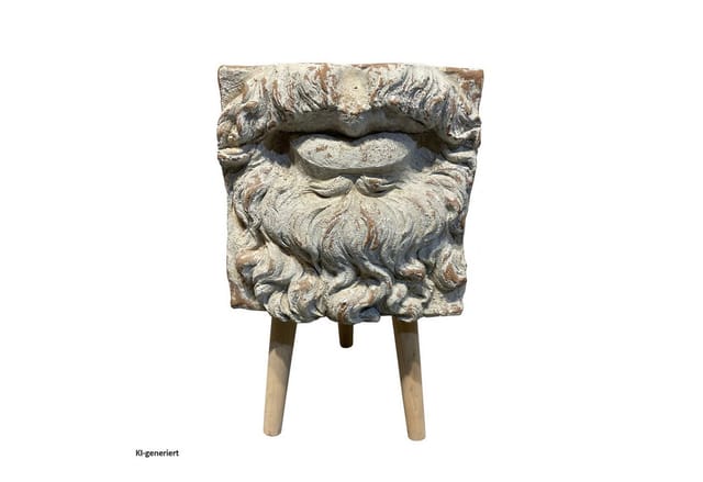HTI-Living Pflanzkübel Pflanzgefäß Apollon Blumenkübel Mund (Stück, 1 St., 1 Pflanzgefäß ohne Dekoration), Übertopf Dreibein Antik
