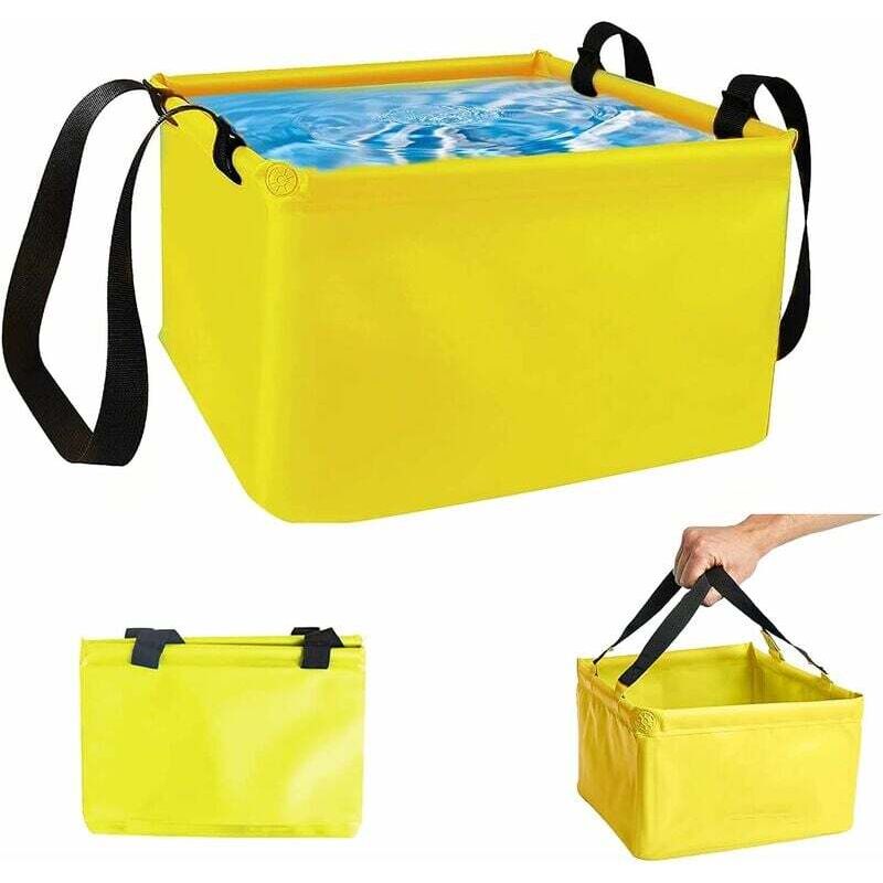Faltbares Outdoor-waschbecken, 15 Liter, Faltbares Outdoor-waschbecken, Für Camping, Robustes Falt-waschbecken Aus Canvas Für Camping