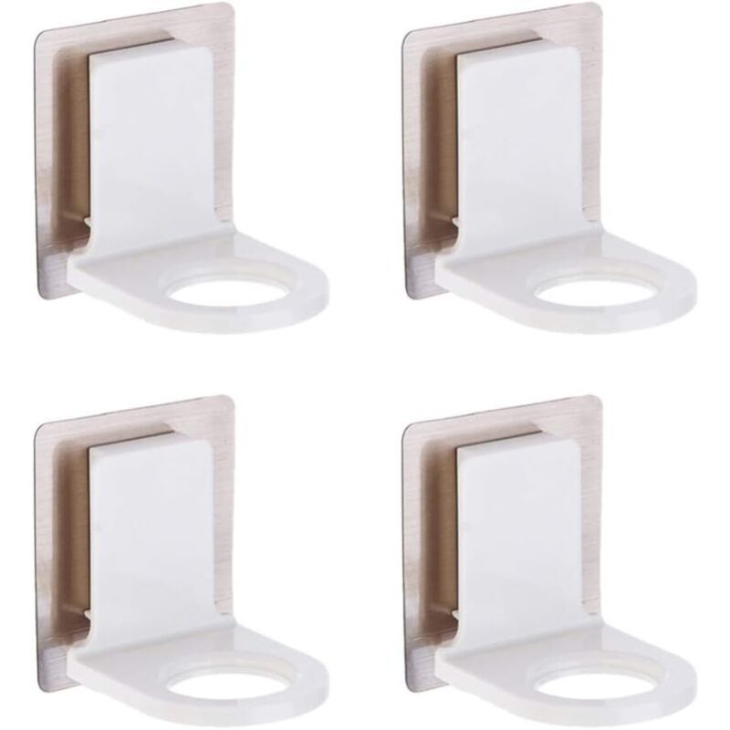 Set Mit 4 Duschgel-flaschenhaltern, Selbstklebende Wandhaken Für Shampoo-spender Zur Montage In Küche, Bad Und Toilette