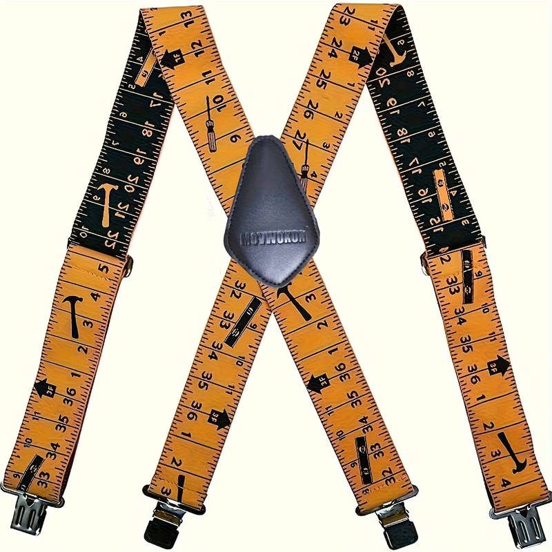 Robuste, X-förmige Arbeitshosenträger Für Herren, Vollständig Elastisch, 5,08 Cm Breit, Mit Verstellbarer Elastizität, Stark Und Langlebig, Bieten Guten Halt Für Arbeitshosen.