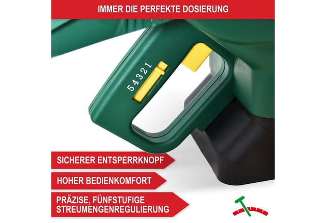 Onbest Handstreuer HS30 mit Tragegriff und Handschutz, 18,00 cm Arbeitsbreite, 3,00 l Füllmenge, Universal