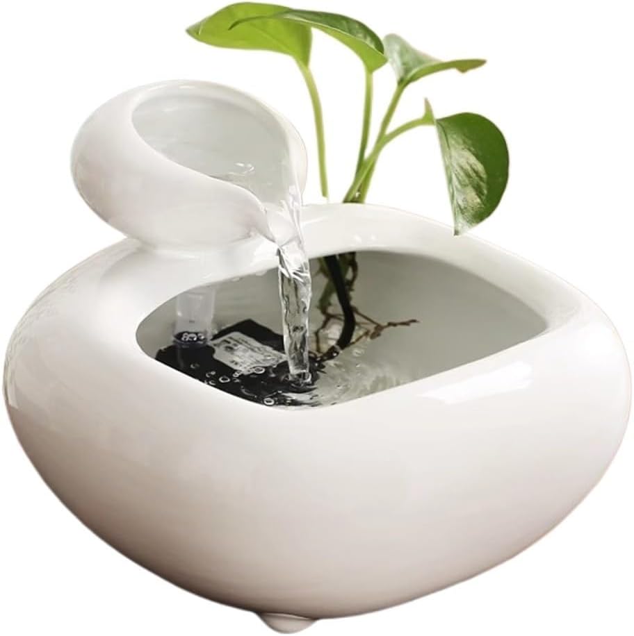 Kleiner Keramikbrunnen Mit Fließendem Wasser, Glücksbringer-schreibtischbrunnen Zur Bürodekoration, Couchtischbrunnen, Kleines Dekorationselement.