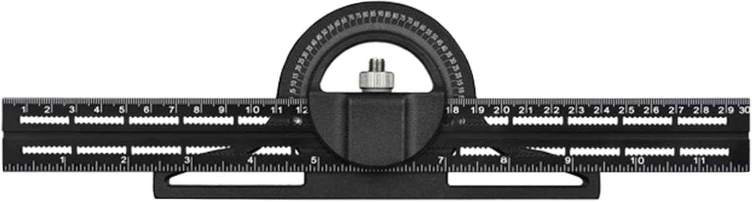 300 Mm Kombinations-dreieckwinkelmesser Aus Aluminiumlegierung, Winkelmessgerät Geeignet Für Holzbearbeitungsprojekte.