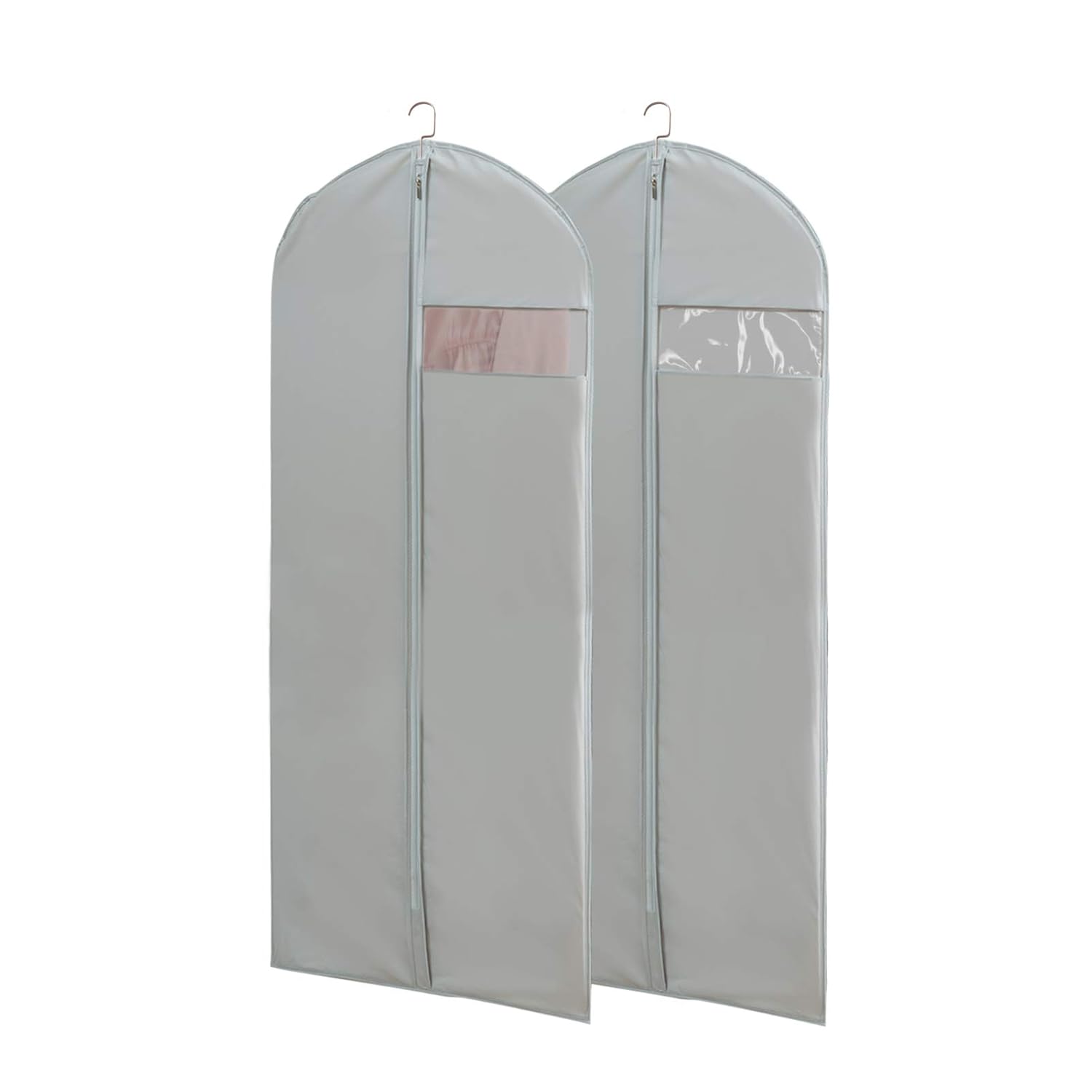Ein Set Aus 4 Extra Langen, Transparenten Kleidersäcken Mit Reißverschlüssen Und Haken, Robust Und Langlebig, Staub- Und Feuchtigkeitsabweisend, Aufbewahrungstaschen Für Reisekleidung.