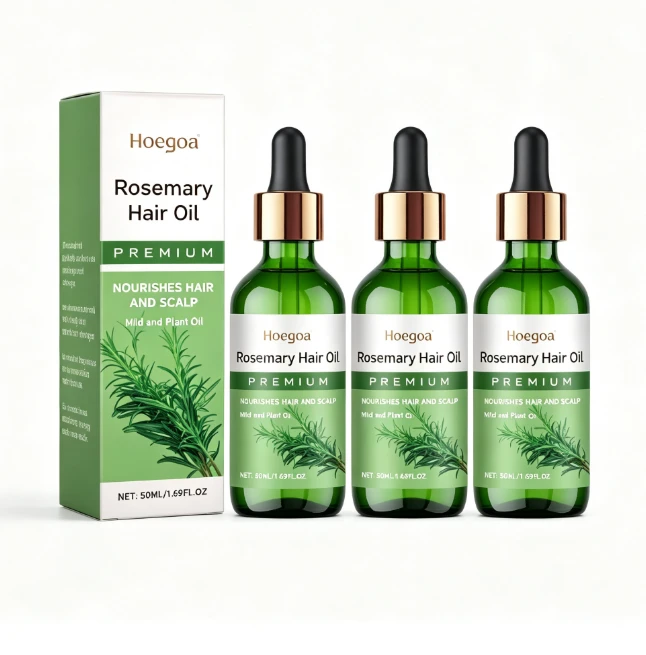 Hoegoa Rosmarin-haaröl (3er-pack): Nährende Und Revitalisierende Pflege Für Kräftiges, Seidiges Haar, Reich An Ätherischem Rosmarinöl. Geeignet Für Trockenes Und Lockiges Haar, Zur Täglichen Anwendung