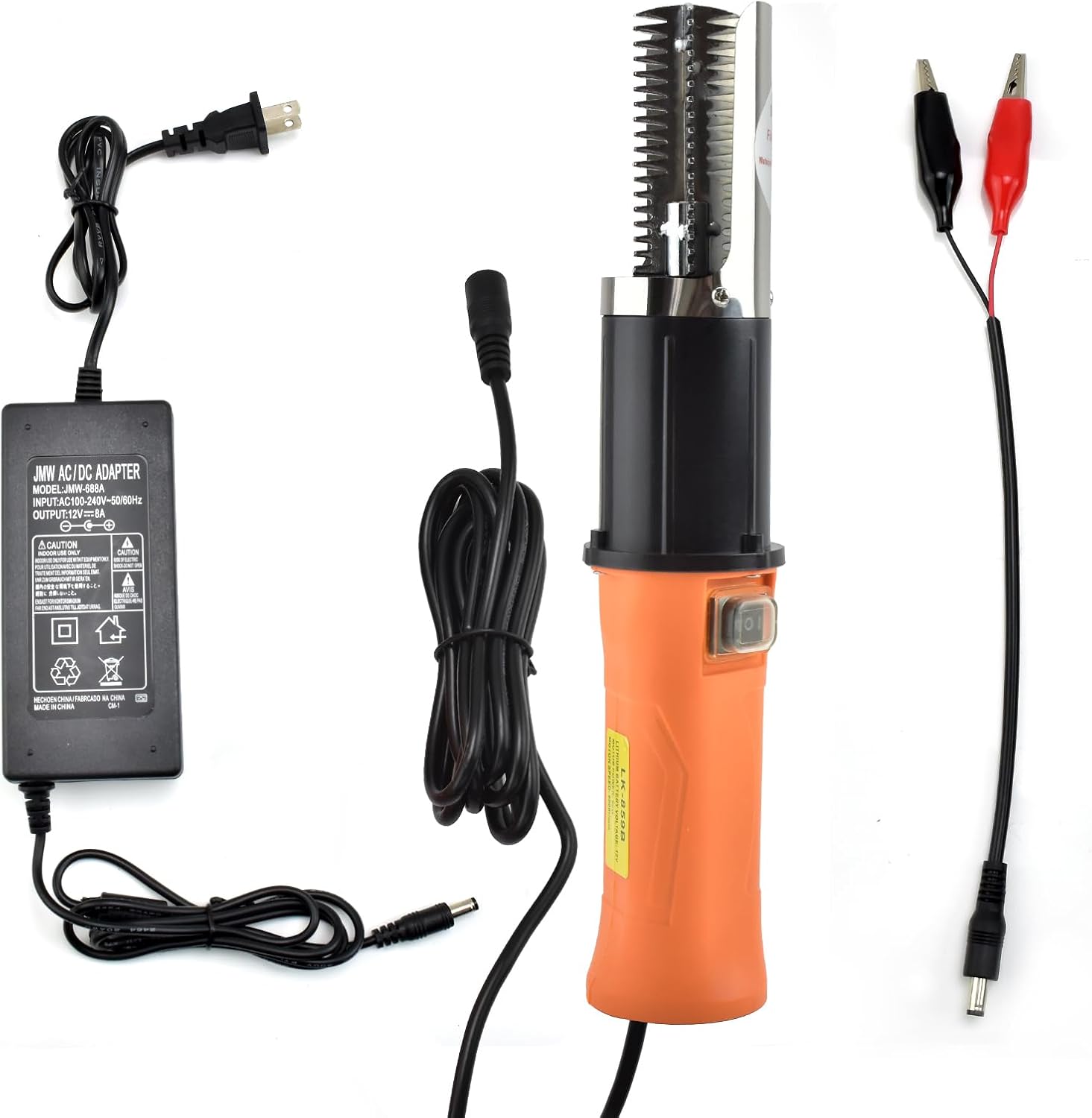 Elektrischer Fischschupper Mit Kabel, Ipx7 Wasserdichte Haupteinheit, Bidirektionale Rotation, Dauerbetrieb, Elektrischer Fischschäler, Professioneller Fischschäler.