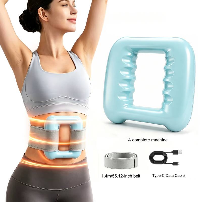 Kabelloses Elektrisches Faszienmassagegerät, 8 Einstellbare Intensitätsstufen, Usb-wiederaufladbares Tiefengewebsmassagegerät Mit Verstellbarem Gurt, Geeignet Für Den Rücken, Ideales Geschenk.