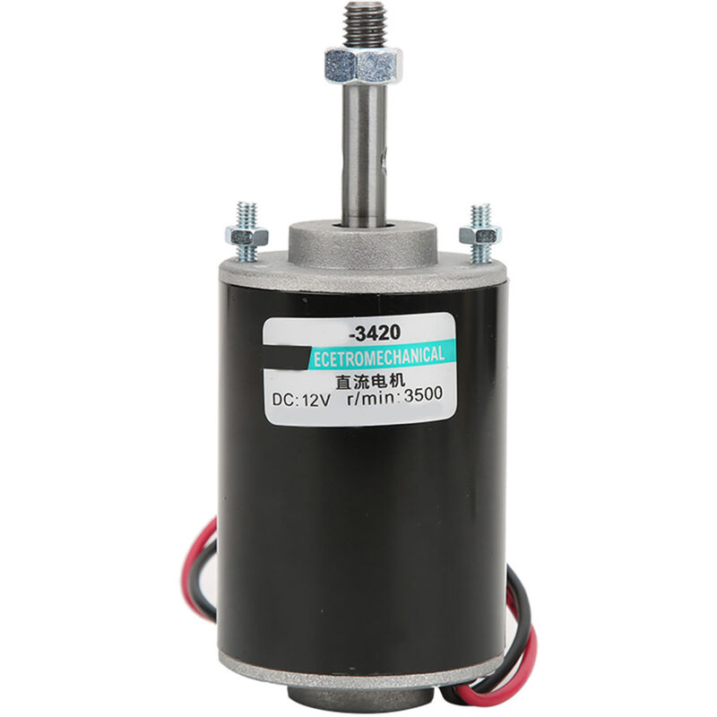 Schnelllaufender, Geräuscharmer Permanentmagnet-gleichstrommotor Mit Rechts- Und Linkslauf. 30-w-12-v-mini-elektromotor Mit Bürsten, 3500 U/min.
