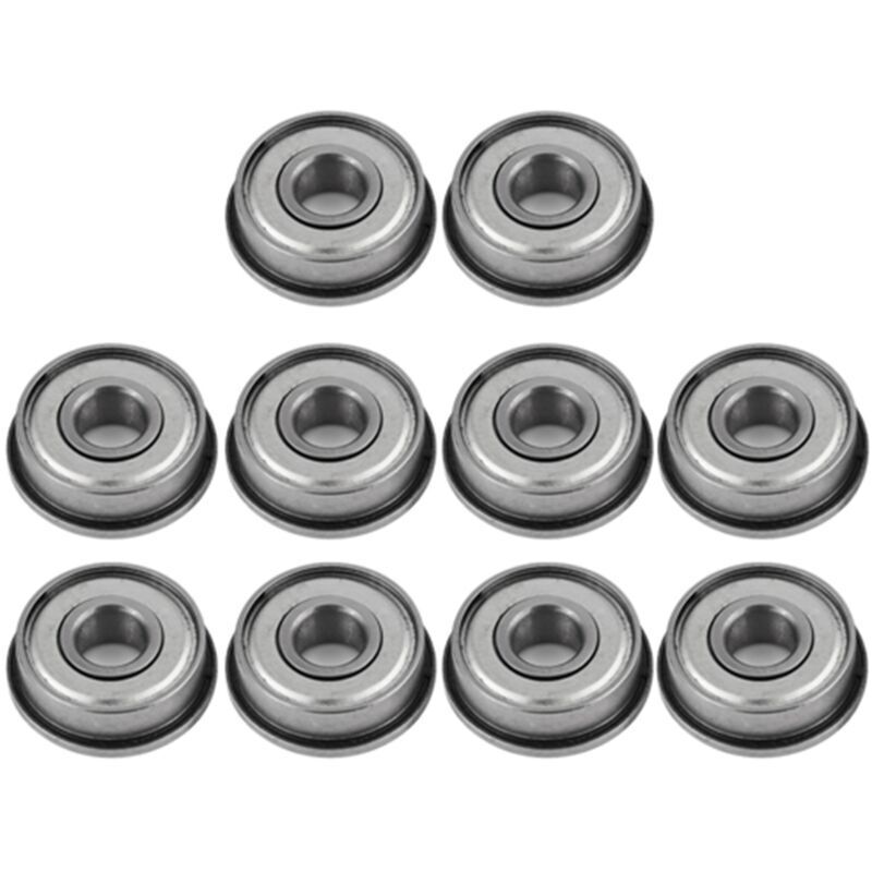 10 Stück F608z Geschirmte Stahlflanschlager – Leise, Langlebig – Für Mechanische Geräte, Elektrowerkzeuge, Spielzeug, Türen Und Fenster