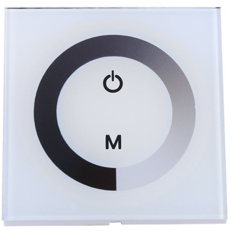 12v-24v Dc Einfarbiger Touchscreen-wandschalter Für Led-streifen-dimmer (weiß)