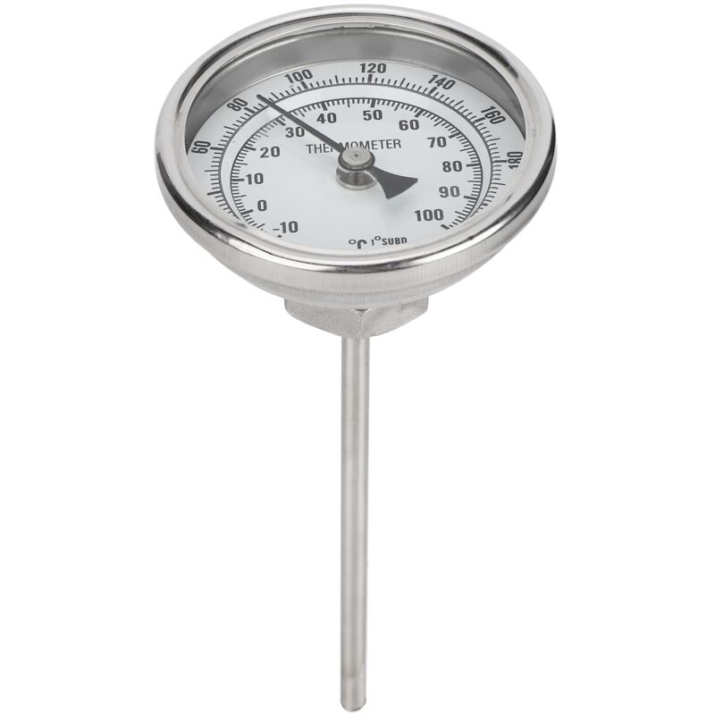 Edelstahl-zifferblattthermometer Mit 1/2-zoll-npt-gewinde, Thermometer Für Braukessel, 0220℉ / 10100℃