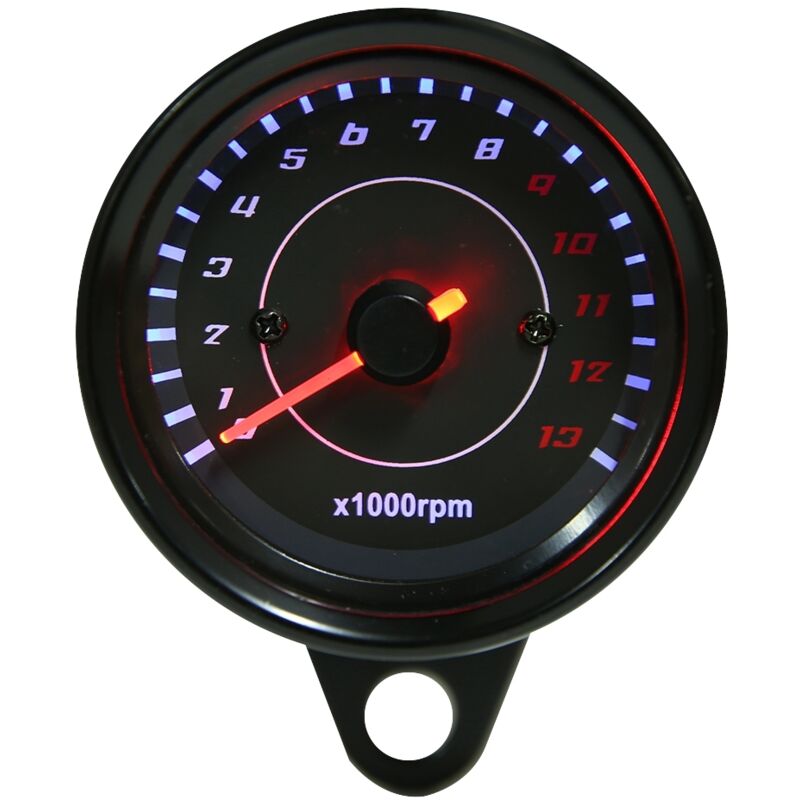 Drehzahlmesser, Fydun Universal Dc 12v 0-13000 U/min Led-hintergrundbeleuchtung Elektronischer Drehzahlmesser