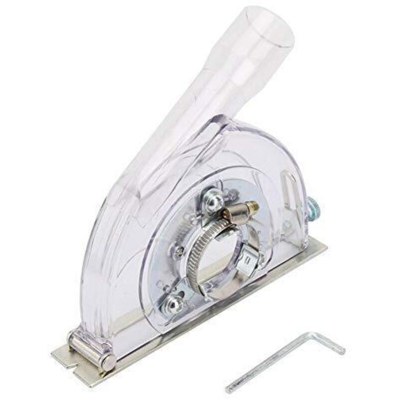 Staubschutzhaube Für 100/125/150-mm-winkelschleifer – Fängt 95 % Des Staubs Auf – Transparente Polycarbonat-schale – Für Beton Und Marmor