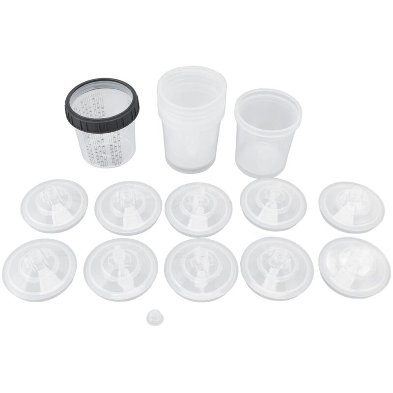 Einweg-sprühfarbenmischbecher Mit Deckel, 600 Ml