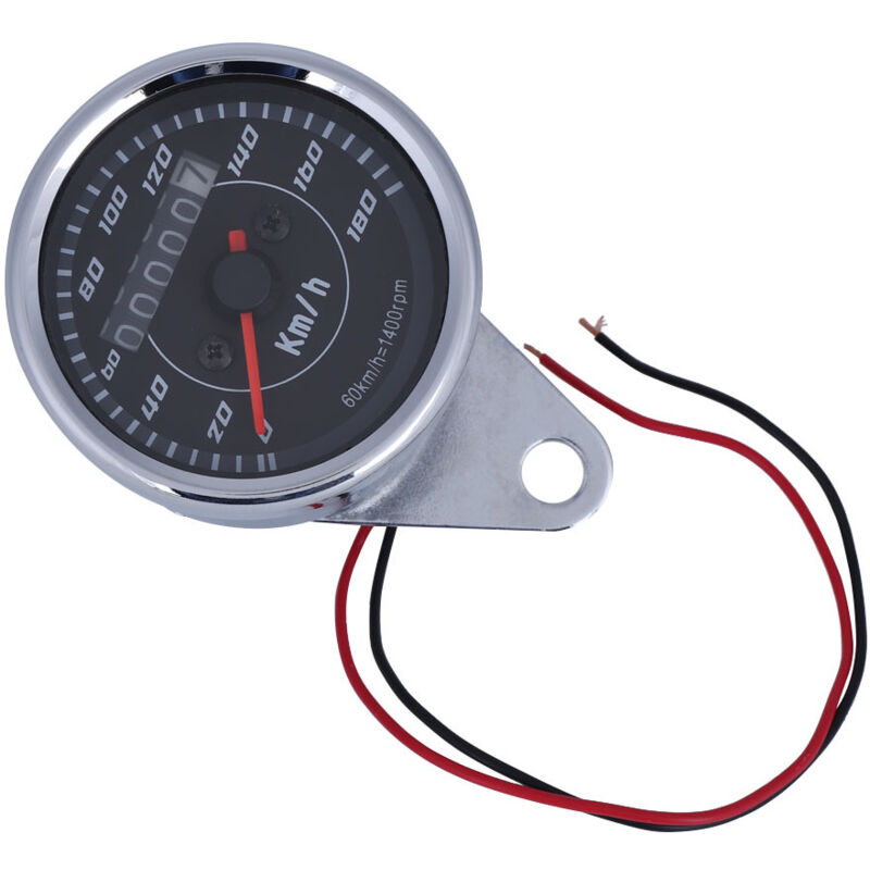 Geschwindigkeitsmesser, Keenso Universal-kilometerzähler Mit Zweifarbiger Geschwindigkeitsanzeige Und Led-licht In Km/h Für Motorräder.