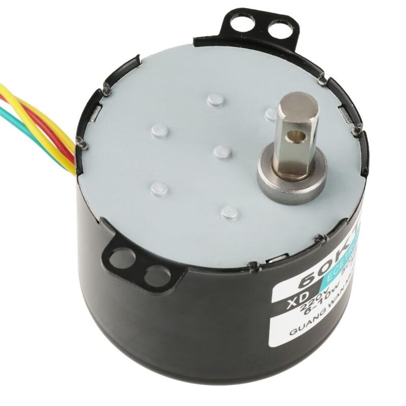 220-v-synchronmotor, 6–10 W – Hohes Drehmoment, 10 U/min – Geräuscharm – Rechts-/linkslauf – Metallwelle Typ D