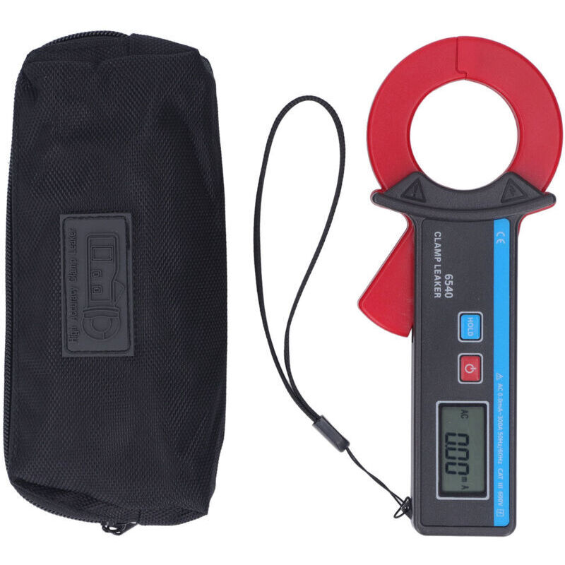 Leckstromzange, Gleich-/wechselspannungsmultimeter Für Leistungsmessungen, Hochpräzises Leckstrommessgerät 0,00 Ma Bis 300,0 A.