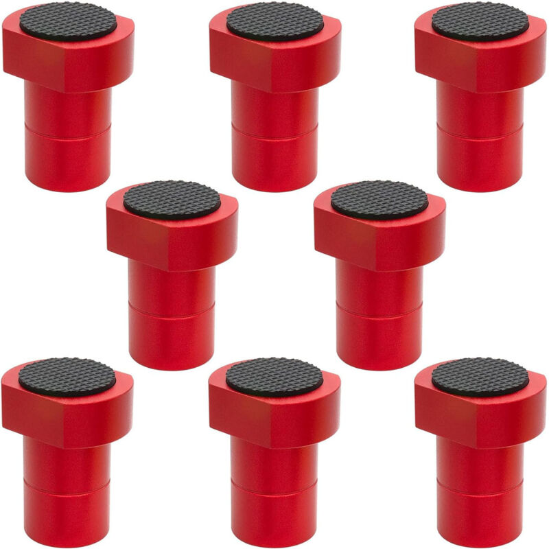 Set Mit 8 Werkbankanschlägen Aus Aluminiumlegierung, Rutschfesten Gummieinsätzen, Vielseitigen Schubladenanschlägen Für Werkbänke, Ideal Zum Fräsen, Schneiden Und Schleifen.