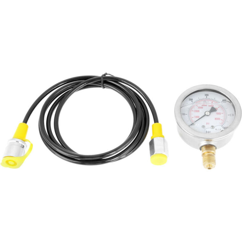 Hydraulikrohr-prüfset, Hydraulikrohrprüfung, Bagger-manometer-prüfgerät, 4-punkt-kupplung M162 Bsp1, 0600 Bar Manometer, 8500 Psi Hydraulikrohr-manometer +