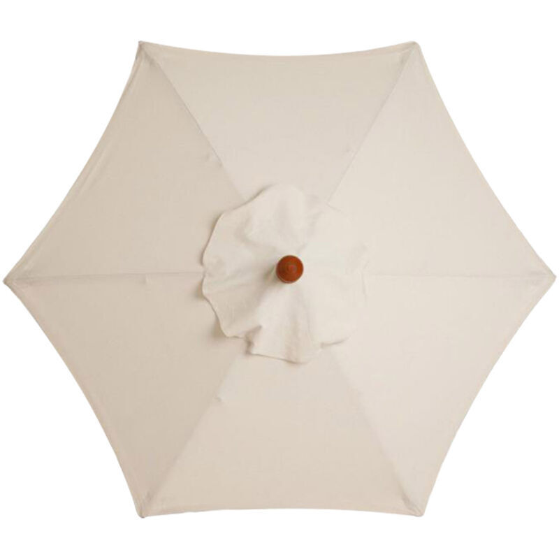 Ersatzdach Für 6-streben-sonnenschirm (2,7 M) – Wasserdicht, Uv-beständig – Beige