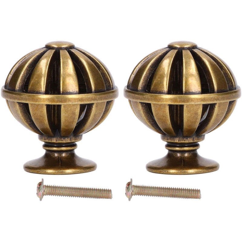 Set Mit 2 Möbelknöpfen, Türknöpfen In Vogelkäfigform, Schubladenknöpfen Aus Zinklegierung, Schrankknöpfen Für Die Dekoration Von Wohnmöbeln (vogelkäfigform Aus Bronze)